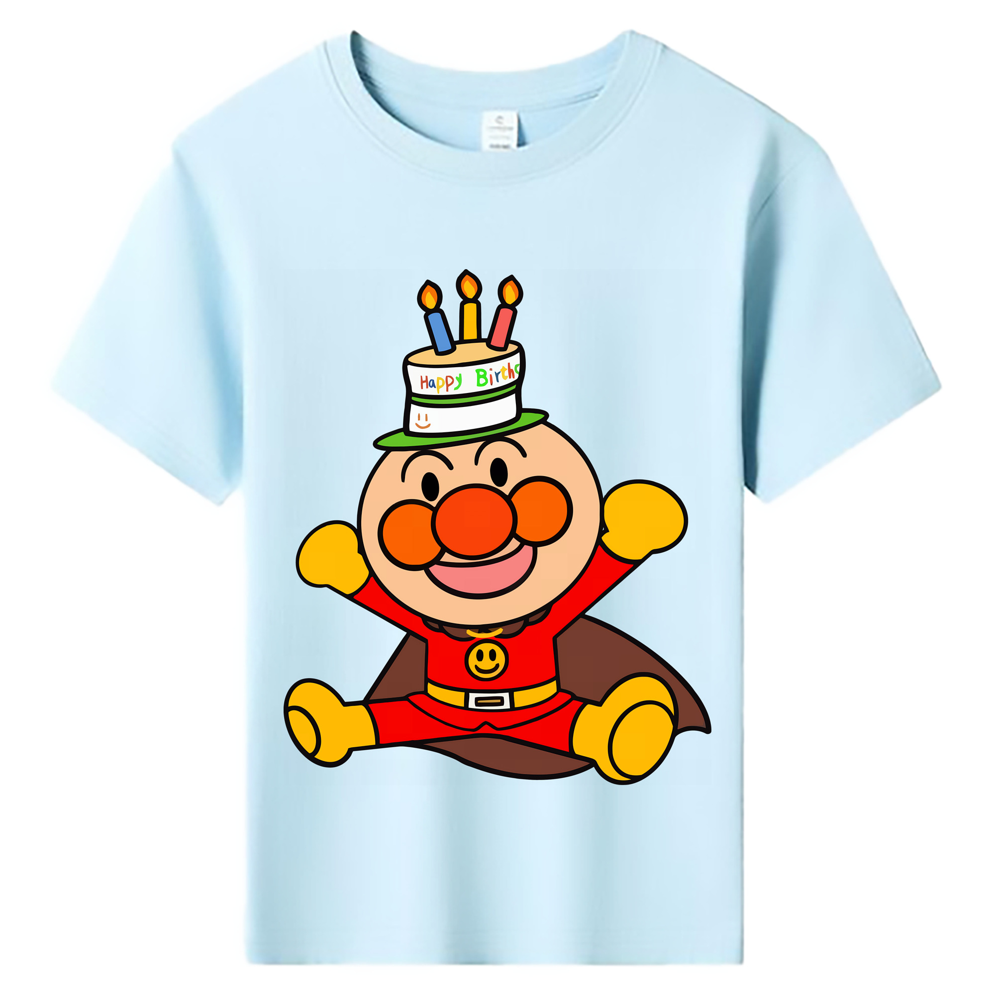 （画像用） アンパンマン Anpanman 綿100％キッズTシャツ（フロントプリント）